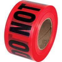 Ruban pour barricades Danger Do Not Enter PrimeGuard, Anglais, 3" la x 1000' lo, Noir/rouge Nia-Chem Ltd.