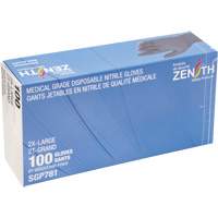 Puncture-Resistant Medical-Grade Disposable Gloves, 2X-Large, Nitrile, 5-mil, Powder-Free, Black, Class 2 Nia-Chem Ltd.