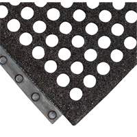 Tapis antifatigue 24/Seven Locksafe, Nid d'abeilles, 3' x 3' x 5/8", Noir, Caoutchouc naturel Nia-Chem Ltd.