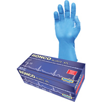 Gants d'examen BLURITE XPL, Petit, Nitrile, 8 mils, Sans poudre, Bleu, Classe 2 Nia-Chem Ltd.