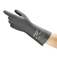 AlphaTec&reg; Chemical Resistant Gloves, Size 8, 12" L, Butyl Rubber/Viton&reg;, 0.3 mil Nia-Chem Ltd.
