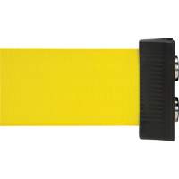 Barri&egrave;re &agrave; fixation murale avec ruban magn&eacute;tique, Acier, Fixation par vis, 7', Ruban Jaune Nia-Chem Ltd.