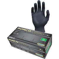 Gants d'examen jetables Sentron 6, Petit, Nitrile, 6 mils, Sans poudre, Noir, Classe 2 Nia-Chem Ltd.