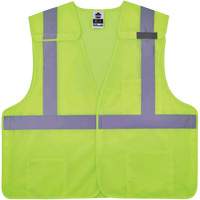 Gilet de s&eacute;curit&eacute; en maille GloWear 8217BA, Jaune lime haute visibilit&eacute;, Moyen/Petit, Polyester Nia-Chem Ltd.