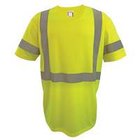 Short Sleeve Safety T-Shirt, Polyester, 2X-Large, High Visibility Lime-Yellow Nia-Chem Ltd.
