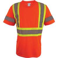 Short Sleeve Safety T-Shirt, Polyester, 2X-Large, High Visibility Orange Nia-Chem Ltd.