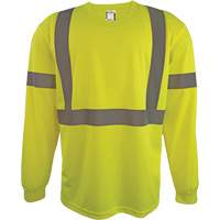 Long Sleeve Safety Shirt, Polyester, 2X-Large, High Visibility Lime-Yellow Nia-Chem Ltd.