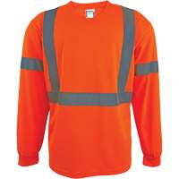 Long Sleeve Safety Shirt, Polyester, 2X-Large, High Visibility Orange Nia-Chem Ltd.