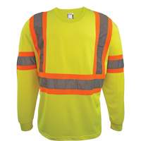 Long Sleeve Safety Shirt, Polyester, 2X-Large, High Visibility Lime-Yellow Nia-Chem Ltd.
