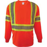 Long Sleeve Safety Shirt, Polyester, 2X-Large, High Visibility Orange Nia-Chem Ltd.