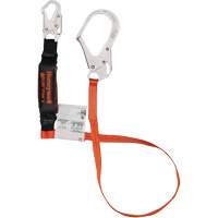 Titan Shock-Absorbing Lanyard, 6', Locking Rebar Hook Center, Locking Snap Hook Leg Ends, Polyester Nia-Chem Ltd.