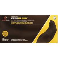 Gants jetables KeepKleen, Petit, Nitrile, 8 mils, Sans poudre, Noir Nia-Chem Ltd.