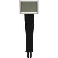 Sign & Dispenser Holder for Crowd Control Post, Black SGU791 | Nia-Chem Ltd.