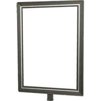 Heavy-Duty Vertical Sign Holder for Classic Posts, Satin Chrome Nia-Chem Ltd.