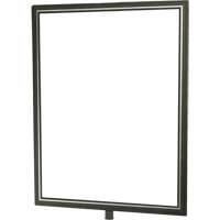 Heavy-Duty Vertical Sign Holder for Classic Posts, Satin Chrome Nia-Chem Ltd.