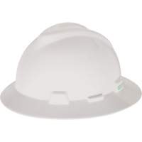 Casque de s&eacute;curit&eacute; &agrave; fente et bordure compl&egrave;te V-Gard, Suspension &agrave; douille, Non ventil&eacute; Nia-Chem Ltd.