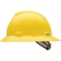 Casque de s&eacute;curit&eacute; &agrave; fente et bordure compl&egrave;te V-Gard, Suspension &agrave; douille, Non ventil&eacute; Nia-Chem Ltd.