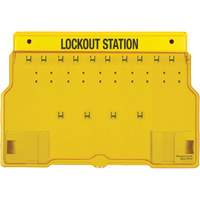 Trilingual Covered Lock Station, None Padlocks, 10 Padlock Capacity, Padlocks Not Included Nia-Chem Ltd.