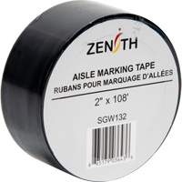 Aisle Marking Tape, 2" x 108', PVC, Black SGW132 | Nia-Chem Ltd.