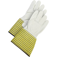Gants d'ajusteur traditionnels, Grand, Paume en Cuir fleur de vache, Doublure en Molleton Nia-Chem Ltd.
