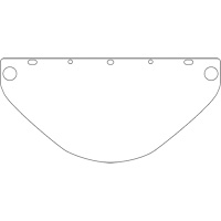 Dynamic Universal Fit Safety Visor, Polycarbonate, Clear Tint Nia-Chem Ltd.