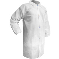 Care™ Lab Coat, Polypropylene, White, 4X-Large SGW632 | Nia-Chem Ltd.