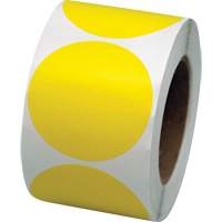 Coloured Marking Dots, Circle, 3" L x 3" W, Yellow, Vinyl SGW782 | Nia-Chem Ltd.