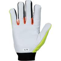 ClutchGear&reg; High-Visibility Mechanic's Gloves, Grain Goatskin Palm, Size Medium Nia-Chem Ltd.