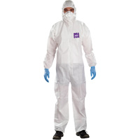 Combinaison 3 pi&egrave;ces avec capuchon AlphaTec Microchem r&eacute;sistant aux produits chimiques, 2T-Grand, Blanc Nia-Chem Ltd.