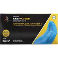 Gants jetables KeepKleen, Petit, Nitrile, 2,8 mil, Sans poudre, Bleu Nia-Chem Ltd.