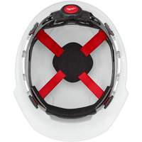 Casque de s&eacute;curit&eacute; &agrave; bordure avant, R&eacute;pond aux normes CSA type 1, Suspension Rochet, Ventil&eacute; Nia-Chem Ltd.