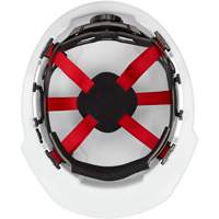 Casque de s&eacute;curit&eacute; &agrave; bordure avant, R&eacute;pond aux normes CSA type 1, Suspension Rochet, Non ventil&eacute; Nia-Chem Ltd.