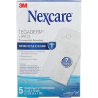 Nexcare Tegaderm + Pad Transparent Dressing, Rectangular/Square, 4", Plastic, Sterile Nia-Chem Ltd.
