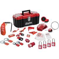 Trousse de cadenassage avec cadenas en thermoplastique de qualit&eacute; sup&eacute;rieure Zenex, Ensemble &eacute;lectrique/Vanne, 27 composants compris Nia-Chem Ltd.