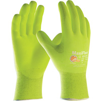 ATG MaxiFlex&reg; Ultimate High Visibility Seamless Gloves, Large, Nitrile Coating, 15 Gauge, Nylon/Elastane Shell Nia-Chem Ltd.
