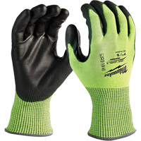 High-Visibility Cut-Resistant Gloves, Size Small, 13 Gauge, Nitrile/Polyurethane Coated, Polyethylene Shell, ANSI/ISEA 105 Level 4 Nia-Chem Ltd.