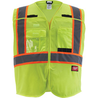 Veste de s&eacute;curit&eacute; pour signaleur, Jaune lime haute visibilit&eacute;, Moyen/Petit Nia-Chem Ltd.