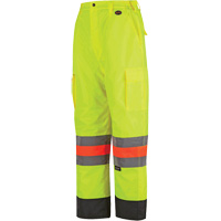 6041 Quebec Winter Traffic Control Pants, Polyester, X-Small, High Visibility Lime-Yellow Nia-Chem Ltd.