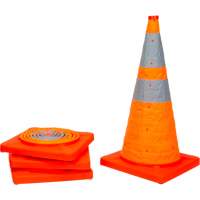 Collapsible Traffic Cone, 28" H, Orange SHA820 | Nia-Chem Ltd.