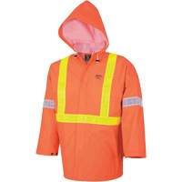Element FR™ FR 3-Piece Safety Rain Suit, PVC, Small, High-Visibility Orange SHB254 | Nia-Chem Ltd.
