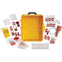 Electrical Lockout Station with Keyed Alike Nylon Safety Lockout Padlocks, Plastic Padlocks, 55 Padlock Capacity, Padlocks Included Nia-Chem Ltd.