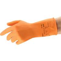 AlphaTec&reg; 87-320 Chemical-Resistant Gloves, Size 9.5, 11.8" L, Rubber Latex, Cotton/Flock-Lined Inner Lining, 17-mil Nia-Chem Ltd.