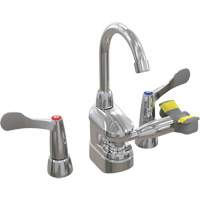 Swing-Activated Faucet/Eyewash with Wristblade Faucet Valves, Sink Mount Installation Nia-Chem Ltd.
