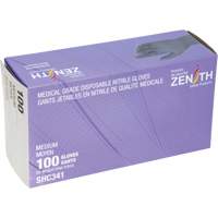 Gants jetables de calibre m&eacute;dical, Moyen, Nitrile, 6 mils, Sans poudre, Noir, Classe 2 Nia-Chem Ltd.