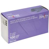 Medical Grade Disposable Gloves, 2X-Large, Nitrile, 6-mil, Powder-Free, Black, Class 2 Nia-Chem Ltd.