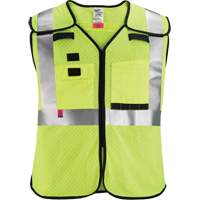 Gilet de s&eacute;curit&eacute; &agrave; maille d&eacute;tachable, Noir/Jaune lime haute visibilit&eacute;, Moyen/Petit Nia-Chem Ltd.