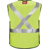 Gilet de s&eacute;curit&eacute; &agrave; maille d&eacute;tachable, Noir/Jaune lime haute visibilit&eacute;, Moyen/Petit Nia-Chem Ltd.