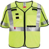 Gilet de s&eacute;curit&eacute; &agrave; maille d&eacute;tachable, Noir/Jaune lime haute visibilit&eacute;, Moyen/Petit Nia-Chem Ltd.