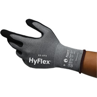 Gants anti-coupures HyFlex 11-571, Taille 5, Calibre 15, Rev&ecirc;tement Nitrile, Enveloppe en Nylon/PEHP/Spandex, ASTM ANSI niveau A4/EN 388 niveau D Nia-Chem Ltd.