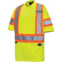 6971 T-shirt de s&eacute;curit&eacute; en il-de-perdrix, Polyester, T-petit, Jaune lime haute visibilit&eacute; Nia-Chem Ltd.
